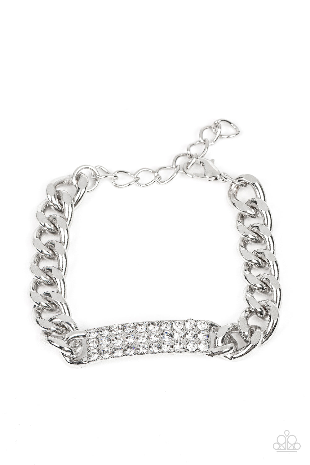 Icy Impact - White-Jewelry-Paparazzi Accessories, Just Because Jewels-Just Because Jewels
