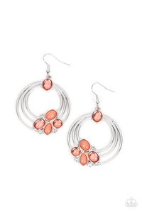Dreamy Dewdrops - Orange-Jewelry-Paparazzi Accessories, Just Because Jewels-Just Because Jewels