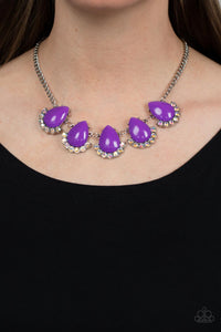 Ethereal Exaggerations - Purple-Jewelry-Paparazzi Accessories, Just Because Jewels-Just Because Jewels