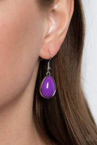 Ethereal Exaggerations - Purple-Jewelry-Paparazzi Accessories, Just Because Jewels-Just Because Jewels