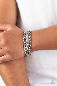 Heavy Duty - Silver-Jewelry-Paparazzi Accessories, Just Because Jewels-Just Because Jewels