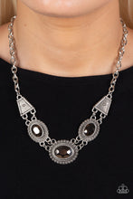 Load image into Gallery viewer, Textured TRAPEZOID - Silver-Jewelry-Just Because Jewels, Paparazzi Accessories-Just Because Jewels