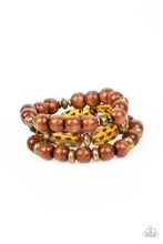 Load image into Gallery viewer, WILD-Mannered - Brass-Jewelry-Paparazzi Accessories, Just Because Jewels-Just Because Jewels