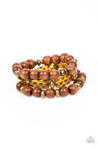 WILD-Mannered - Brass-Jewelry-Paparazzi Accessories, Just Because Jewels-Just Because Jewels