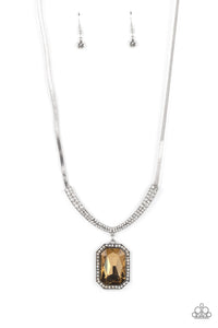 Fit for a DRAMA QUEEN - Brown-Jewelry-Paparazzi Accessories, Just Because Jewels-Just Because Jewels