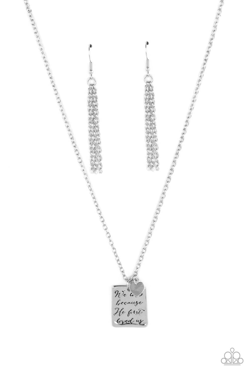 Divine Devotion - Silver-Jewelry-Paparazzi Accessories, Just Because Jewels-Just Because Jewels