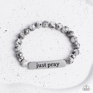 Just Pray - Silver-Jewelry-Paparazzi Accessories, Just Because Jewels-Just Because Jewels