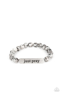 Just Pray - Silver-Jewelry-Paparazzi Accessories, Just Because Jewels-Just Because Jewels