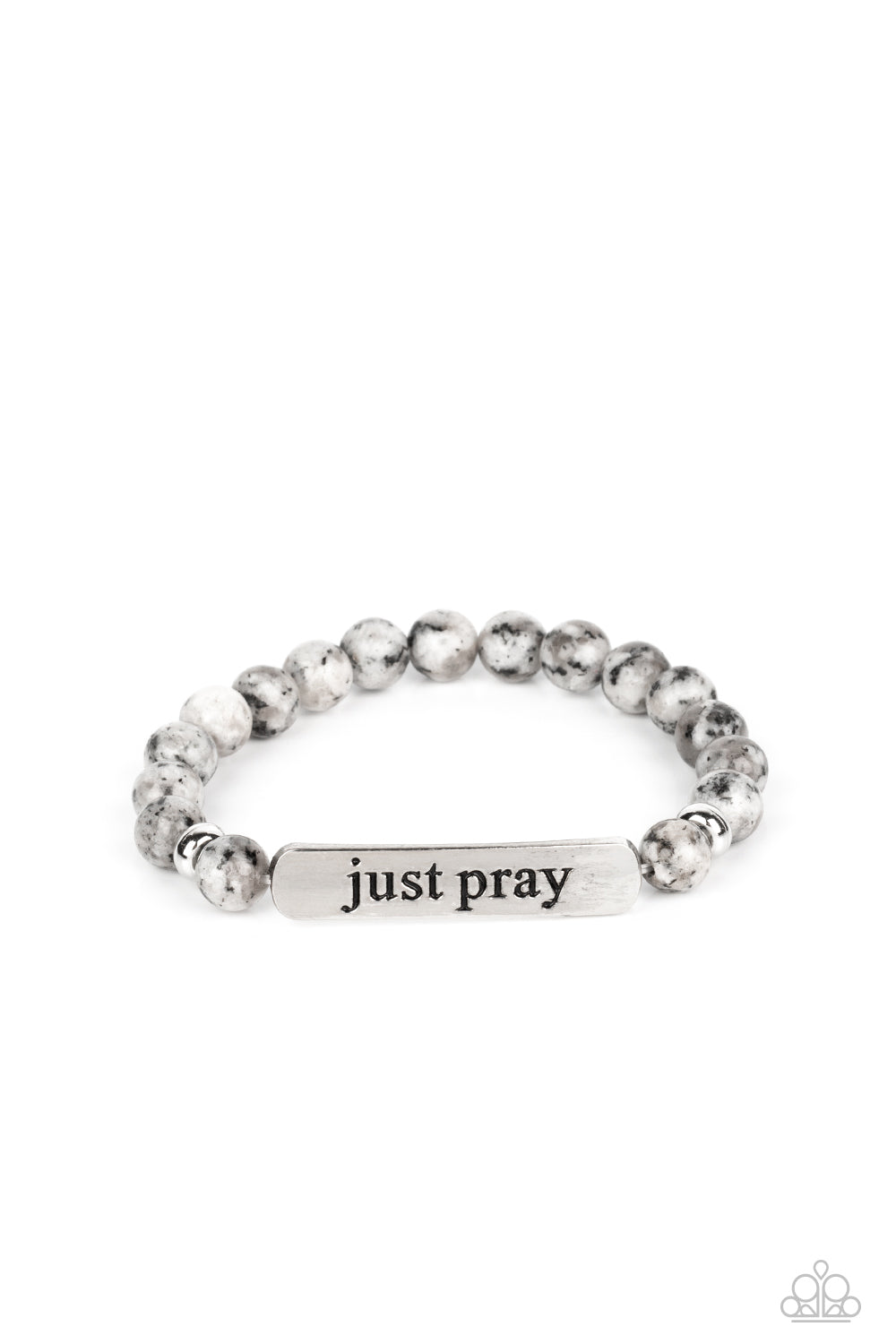 Just Pray - Silver-Jewelry-Paparazzi Accessories, Just Because Jewels-Just Because Jewels