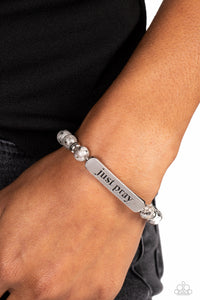 Just Pray - Silver-Jewelry-Paparazzi Accessories, Just Because Jewels-Just Because Jewels