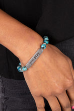 Load image into Gallery viewer, Just Pray - Blue-Jewelry-Just Because Jewels, Paparazzi Accessories-Just Because Jewels