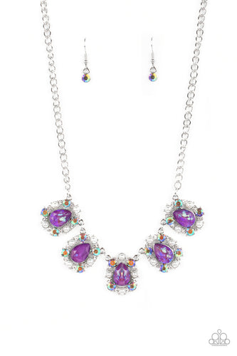 Pearly Pond - Purple-Jewelry-Paparazzi Accessories, Just Because Jewels-Just Because Jewels