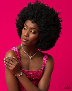 Bedazzled Beauty - White-Jewelry-Paparazzi Accessories, Just Because Jewels-Just Because Jewels