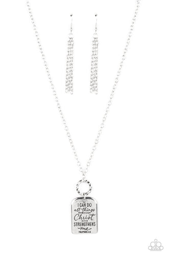 Persevering Philippians - Silver-Jewelry-Just Because Jewels, Paparazzi Accessories-Just Because Jewels