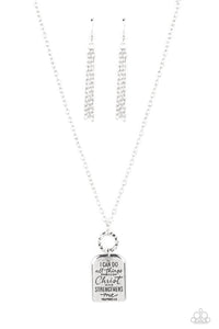 Persevering Philippians - Silver-Jewelry-Just Because Jewels, Paparazzi Accessories-Just Because Jewels