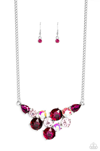 Round Royalty - Pink-Jewelry-Paparazzi Accessories, Just Because Jewels-Just Because Jewels