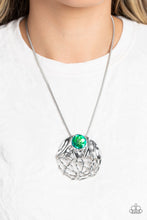 Load image into Gallery viewer, Lush Lattice - Green-Jewelry-Paparazzi Accessories, Just Because Jewels-Just Because Jewels