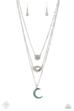 Load image into Gallery viewer, Lunar Lineup - Blue-Jewelry-Paparazzi Accessories, Just Because Jewels-Just Because Jewels