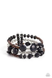 Operation Outdoors - Black-Jewelry-Paparazzi Accessories, Just Because Jewels-Just Because Jewels
