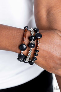 Operation Outdoors - Black-Jewelry-Paparazzi Accessories, Just Because Jewels-Just Because Jewels