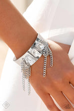 Load image into Gallery viewer, CHAIN Showers - White-Jewelry-Paparazzi Accessories, Just Because Jewels-Just Because Jewels
