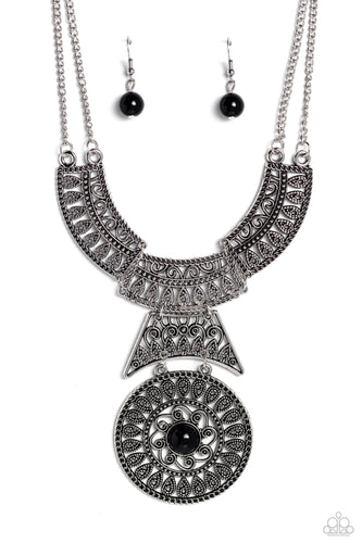 Fetching Filigree - Black-Jewelry-Paparazzi Accessories, Just Because Jewels-Just Because Jewels