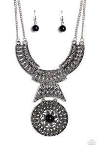 Fetching Filigree - Black-Jewelry-Paparazzi Accessories, Just Because Jewels-Just Because Jewels