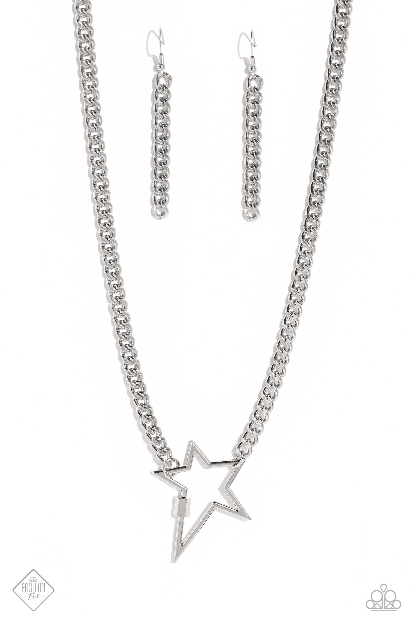 Playful Popstar - Silver-Paparazzi Accessories, Just Because Jewels-Just Because Jewels