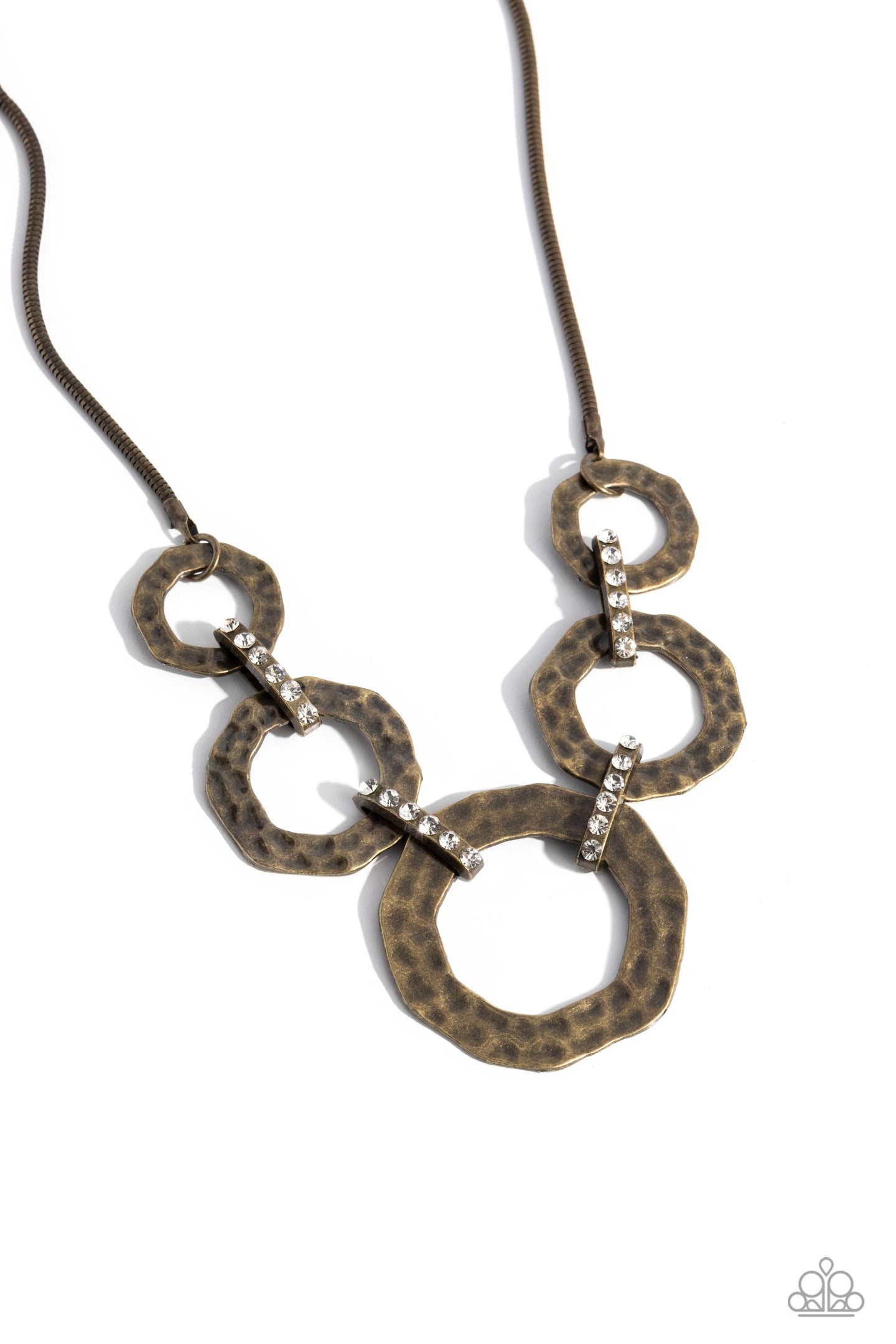Rounded Redux - Brass-Jewelry-Paparazzi Accessories, Just Because Jewels-Just Because Jewels