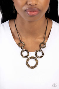 Rounded Redux - Brass-Jewelry-Paparazzi Accessories, Just Because Jewels-Just Because Jewels