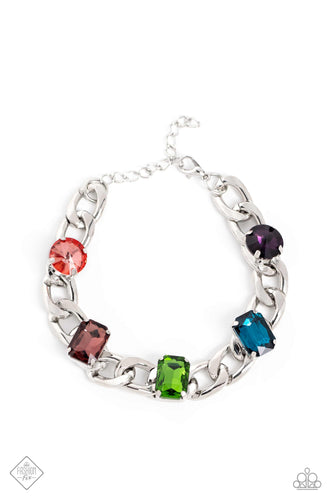 Fearlessly Fastened - Multi-Jewelry-Paparazzi Accessories, Just Because Jewels-Just Because Jewels