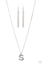 Load image into Gallery viewer, Leave Your Initials - Silver - S-Jewelry-Paparazzi Accessories, Just Because Jewels-Just Because Jewels