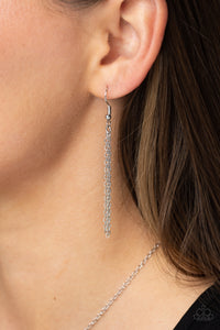 Leave Your Initials - Silver - T-Jewelry-Paparazzi Accessories, Just Because Jewels-Just Because Jewels