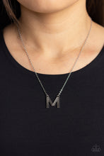 Load image into Gallery viewer, Leave Your Initials - Silver - M-Jewelry-Paparazzi Accessories, Just Because Jewels-Just Because Jewels