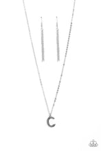 Load image into Gallery viewer, Leave Your Initials - Silver - C-Jewelry-Paparazzi Accessories, Just Because Jewels-Just Because Jewels
