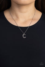 Load image into Gallery viewer, Leave Your Initials - Silver - C-Jewelry-Paparazzi Accessories, Just Because Jewels-Just Because Jewels