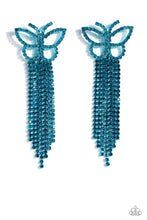 Load image into Gallery viewer, Billowing Butterflies - Blue-Jewelry-Paparazzi Accessories, Just Because Jewels-Just Because Jewels