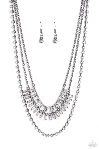 Dripping in Stardust - Black-Jewelry-Paparazzi Accessories, Just Because Jewels-Just Because Jewels