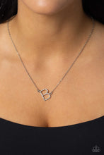 Load image into Gallery viewer, INITIALLY Yours - B - White-Jewelry-Paparazzi Accessories, Just Because Jewels-Just Because Jewels
