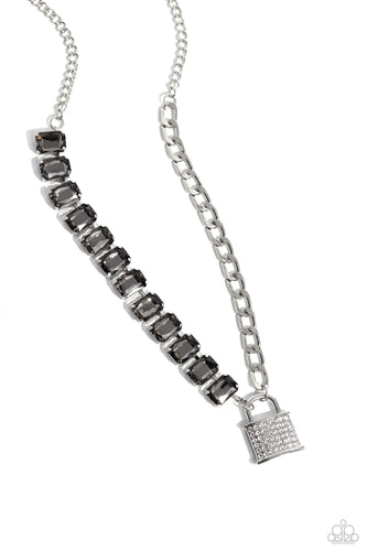 LOCK and Roll - Silver-Jewelry-Paparazzi Accessories, Just Because Jewels-Just Because Jewels