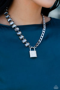 LOCK and Roll - Silver-Jewelry-Paparazzi Accessories, Just Because Jewels-Just Because Jewels
