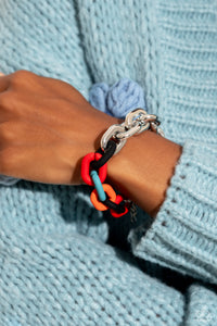 Candid Contrast - Black-Jewelry-Paparazzi Accessories, Just Because Jewels-Just Because Jewels