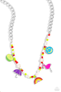 Summer Sentiment - Red-Jewelry-Paparazzi Accessories, Just Because Jewels-Just Because Jewels