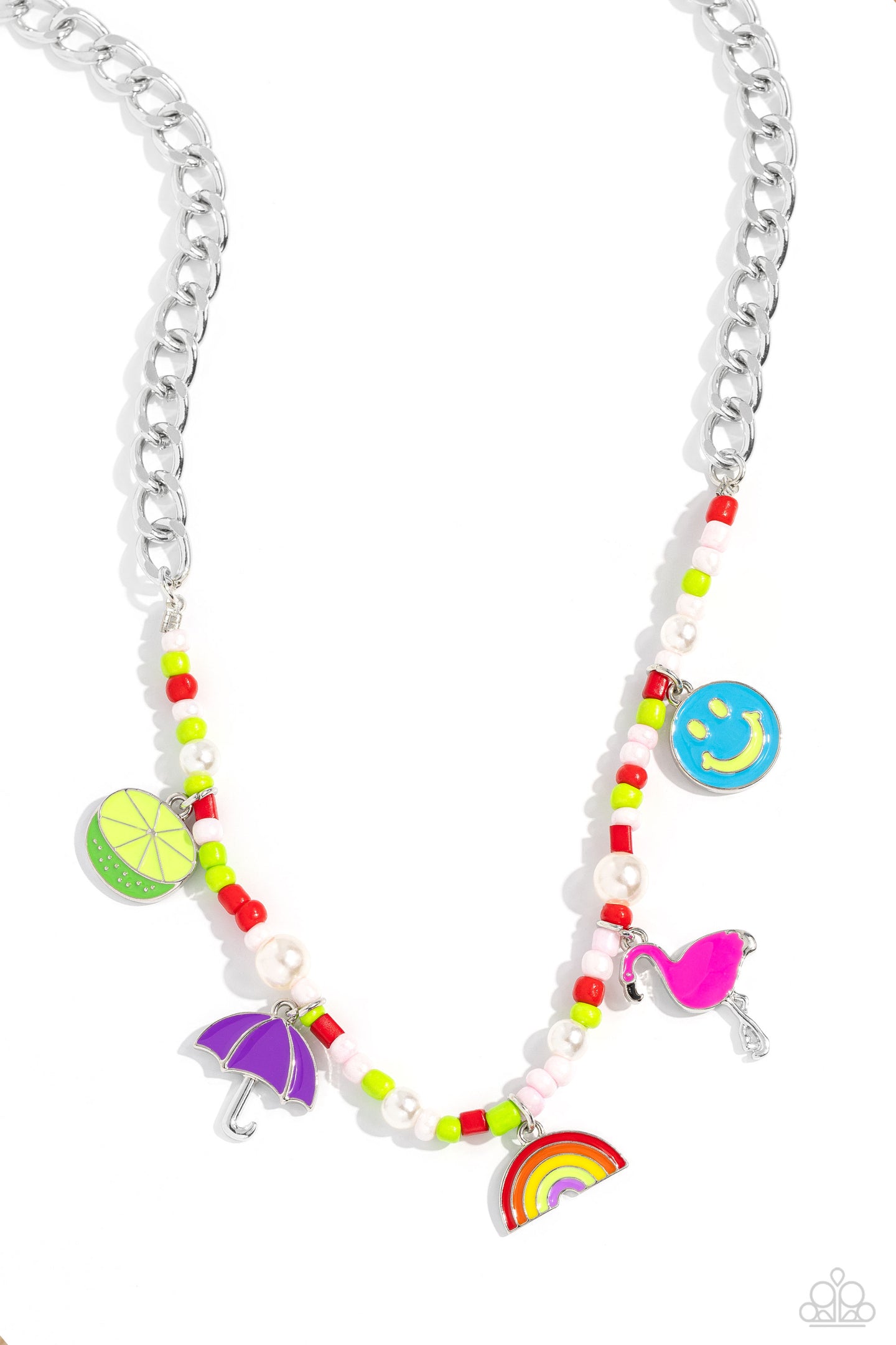 Summer Sentiment - Red-Jewelry-Paparazzi Accessories, Just Because Jewels-Just Because Jewels