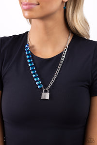 LOCK and Roll - Blue-Jewelry-Paparazzi Accessories, Just Because Jewels-Just Because Jewels