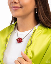 Load image into Gallery viewer, Lip Locked - Red-Jewelry-Paparazzi Accessories, Just Because Jewels-Just Because Jewels