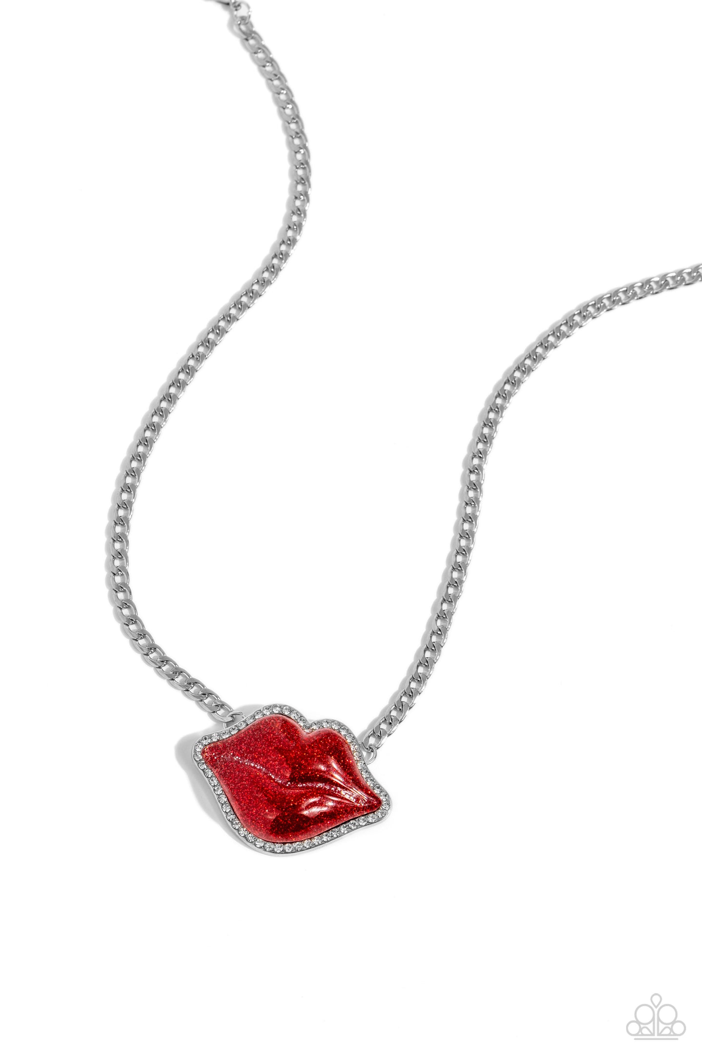 Lip Locked - Red-Jewelry-Paparazzi Accessories, Just Because Jewels-Just Because Jewels