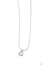 Load image into Gallery viewer, Seize the Initial - Silver - G-Jewelry-Paparazzi Accessories, Just Because Jewels-Just Because Jewels