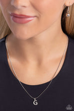 Load image into Gallery viewer, Seize the Initial - Silver - G-Jewelry-Paparazzi Accessories, Just Because Jewels-Just Because Jewels