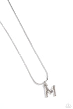 Load image into Gallery viewer, Seize the Initial - Silver - M-Jewelry-Paparazzi Accessories, Just Because Jewels-Just Because Jewels